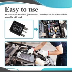 2PCS 12V 30A 5-Pin SPDT Power Relay, Universal Multi-Purpose Auto Color: 2PCS