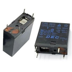 2PCS DEC TYPE DG1U-12VDC Power Relay 4Pin 16A 250V-