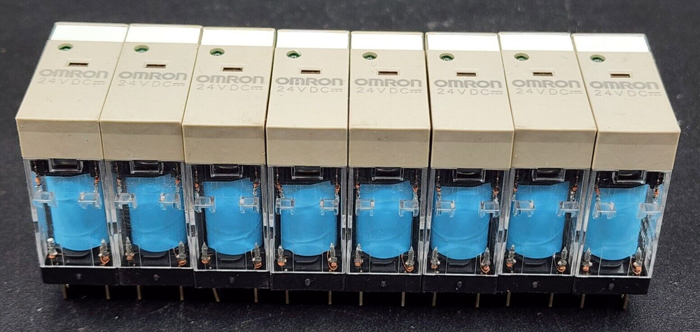 OMRON LOT of 8 G2R-1-SN(S) 24VDC G2R-1-SN DC24(S) Power Relay 10A 250VAC 5 Pins