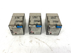 Lot of 3 Finder 60.12.9.024.0040 General Purpose Relay 8-Pin 24VDC Coil 10A 250V