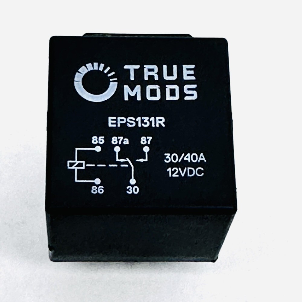 TRUE MODS ELECTRICAL RELAY BLACK EPS131R – 30/40A 12VDC