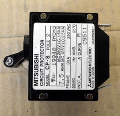 Mitsubishi Circuit Protector Model CP-S 7.5 Amp 2 Pole