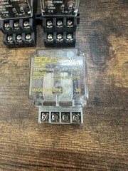 Lot of 3 Industrial Relays GE CR420HPA022J Square D Series D w Bases