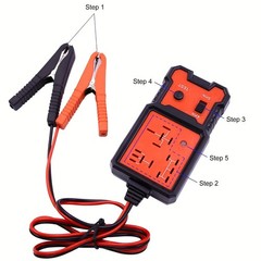12V Auto Relay Diagnostic Tester with LED for Standard 4 & 5 Pin Relay Check