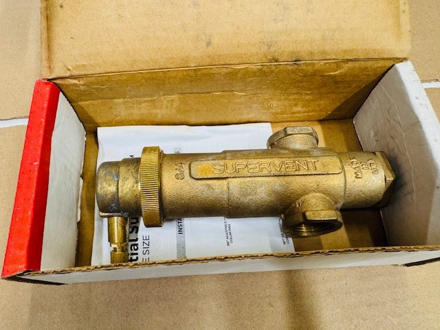 Honeywell – 3/4″ NPT Supervent Air Eliminator, PV075 – NEW/Box Damage