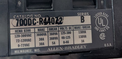 😉 ALLEN BRADLEY 115 -125 VOLT DC ELECTRICALLY HELD RELAY 700DC-R440Z2
