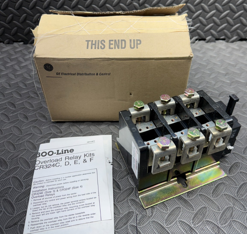 General Electric CR324F360A NEMA Size-4 3-Leg Block Thermal Overload Relay