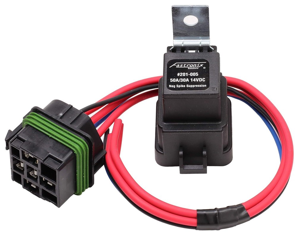 Wired Relay And Socket Kit 30 Amp Normally Closed 50 Amp Normally Open Sealed