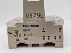 2PC Cutler Hammer D8PA2 Screw Terminal DIN Rail Adapter for D8 1 or 2 Pole Relay