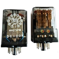 2Pcs HH23PW DC100V 110VDC Intermediate Relay 11Pins