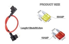 TIPM Bypass Cable, Fuse Holder Adapter,Repair Fuel Pump Relay Red