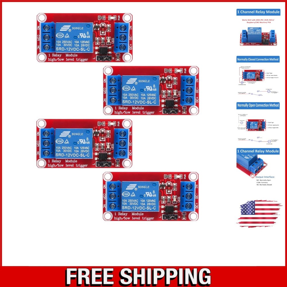 1 Channel DC 12V Relay Module – Secure Optocoupler Isolation & Voltage Control