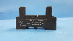 One Pc- Relay Socket, 5pin, ES35, OMRON, 300VAC-12A, 1 POLE, DIN RAIL