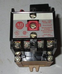 ALLEN BRADLEY 700-PK400A1 SER B 115-120V-AC CONTROL RELAY & 700-N24 B Set Nice