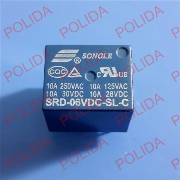 5PCS RELAY SONGLE DIP-5 SRD-06VDC-SL-C SRD-6VDC-SL-C SRD-6V-SL-C DC6V DC6