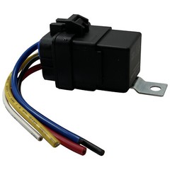 Waterproof 5 Pin 12V 40 Amp Relay & Socket W/ 5″ 12 Gauge Wire Pigtail Harness