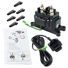 12V 250A Winch Solenoid Relay Contactor Thumb Rocker Switch Kit ATV UTV