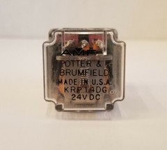 POTTER & BRUMFIELD KRP14DG Relay, 24 VDC, Used