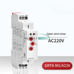 AC/DC12V-240V AC220V 16A On Delay Off Delay Timer Delay Relay Time relay DinRail