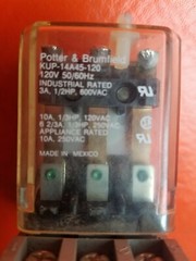 Qty 2 POTTER & BRUMFIELD KUP-14A45-120 Relays with P&B 27E893 Bases