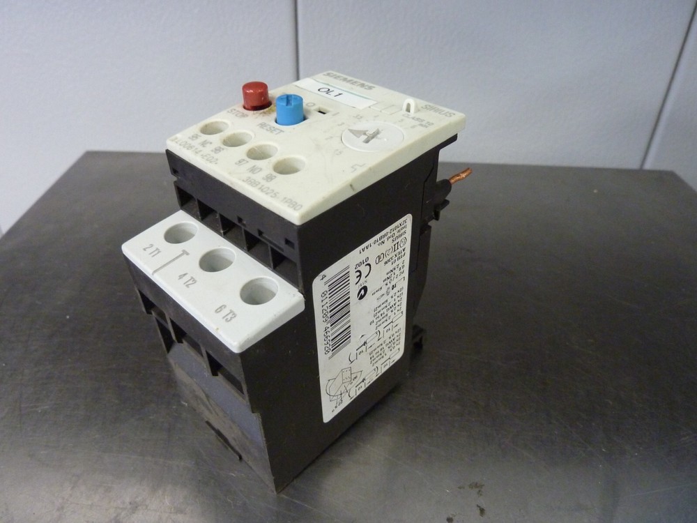 SIEMENS Sirius 3RB1025-1PB0 Overload Relay 1.5-6A (30324)