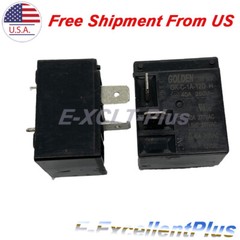 2PCS 4-Pins General Power Relay For GOLDEN GK-C-1A-12D GKC1A12D 12VDC 40A 277VAC