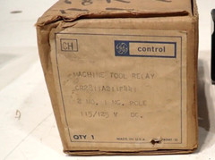 New GE CR2811A211F441 2 N.O. 1 N.C. Pole Machine Tool Relay 115/125 Volt Coil