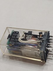 Lot of 5 Omron MY4N-CR Relay 200/220VAC Relay 5A 14-PIN With Base PYF14A