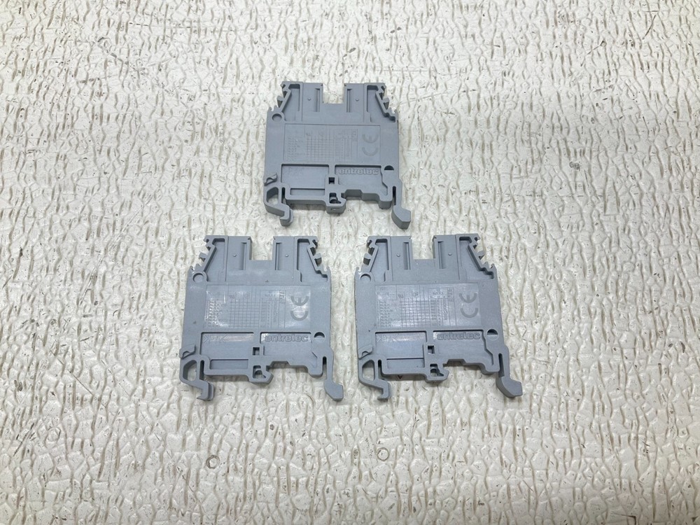 ABB Entrelec M…/6… Gray Grey Wire Terminal M6 Lot of 3 (TSC)