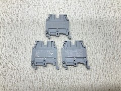 ABB Entrelec M…/6… Gray Grey Wire Terminal M6 Lot of 3 (TSC)
