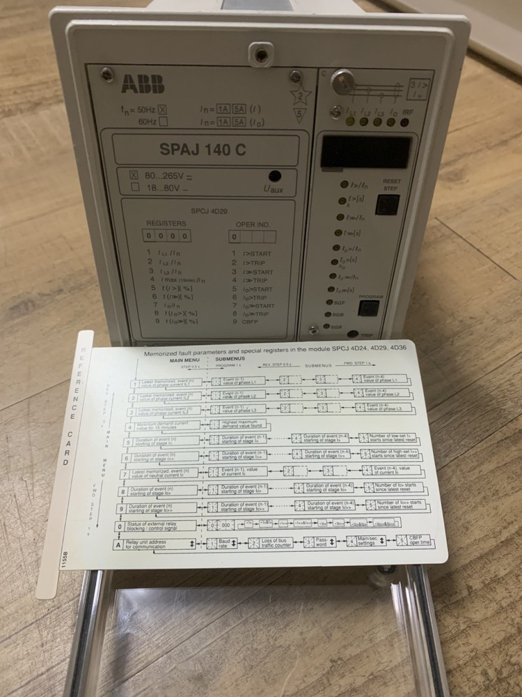 ABB / Overcurrent and Earth-Fault Relay / SPAJ140C-AA / 80-265V -002-