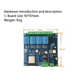AC 220V 30A 4 Channel WIFI Bluetooth Relay Module onboard ESP32 / ESP8266 Board