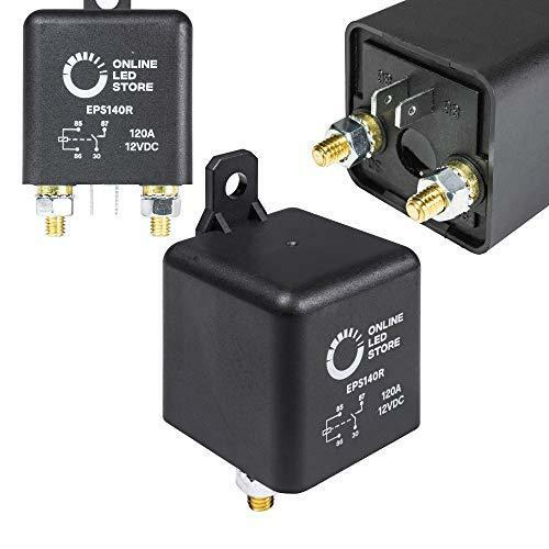 ONLINE LED STORE 12V DC 120 Amp Split Charge Relay Switch – 4 Terminal Relays