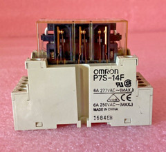 Omron P7S-14F Relay Socket w/ Omron G7S-3A3B Safety Relay