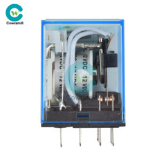 MY4NJ 12V/24V/110V/220V Coil Power Relay DIN Rail Mounted 14Pin 4PDT /Socket