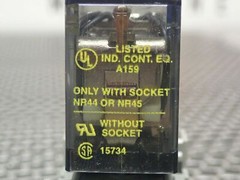 Square D 8501-RS14V20 Ser B Relay 120V 50/60Hz & 8501-NR45 Relay Socket Warranty