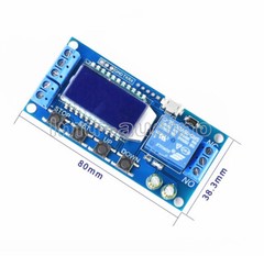 DC12V/Micro USB 530V Trigger Cycle Delay Timer Control Relay Switch Module