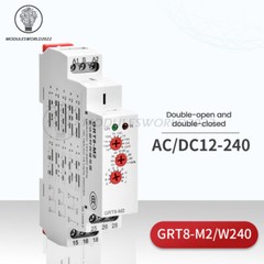 AC/DC12V-240V A220V 16A On Delay Off Delay Timer Relay Time Delay Relay Din Rail