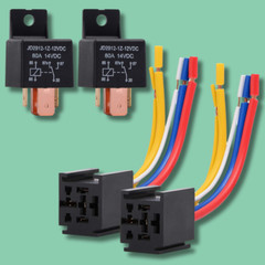 5-Pin JD2912-1Z-12VDC 80A 14VDC SPDT Truck Boat Car Relay 12V Switch (2 Pack)