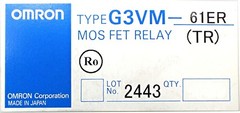OMRON G3VM-61ER(TR) High-Capacity Low R-on MOSFET Relay 60V 4A