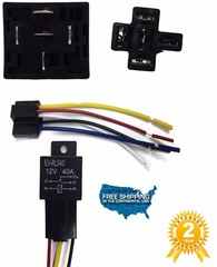 50 SETS Automotive Relay + 5 Wire Harness Socket Car Vehicle 12V 30/40 AMP SPDT