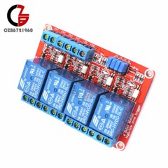 1/2/5/10PCS 24V 4 Channel Relay Module With OPTO-Isolated High Low Level Trigger