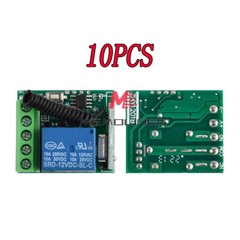 10PCS 1CH 433MHZ DC12V 10A Wireless Relay RF Remote Control Switch Receiver New