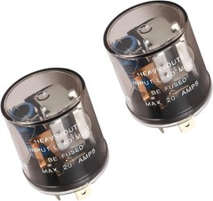 2PCS , 2 Pin 12V Heavy Duty LED Turn Signal Relay for Fixing Hyper Flashing, …