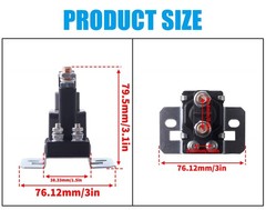 80-Amp Relay 12V Amp Relay Battery Isolator Great for Car, Boat, RV, and Moto…