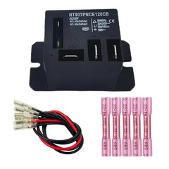 NT90-DC12V Power Relay,DC 12V Coil,30A SPDT Mini Relay with Flange Mounting,5…
