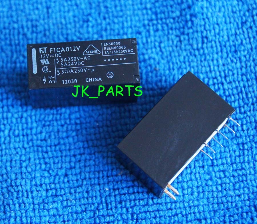 F1CA012V 2pcs 12V DPDT Relay FUJITSU FTR-F1CA012V