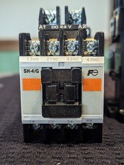 2 NEW Fuji Electric 4-pole Relays SH-4/G (4GH431) 24DCV 10amp 3 n/o 1 n/c