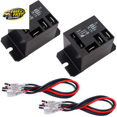 2PCS Power Relay AC120V Coil, 30A SPDT(1NO 1NC) with Flange Mounting and