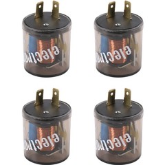 4 Pcs 2 Pin 12V Electronic Turn Signal Flasher Relay 2 Prong Flasher Relay 20…